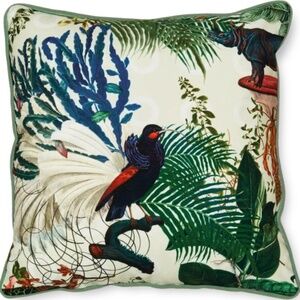Moooi Menagerie of Extinct Animals Decorative Velvet Square Pillow Cover - Ivory